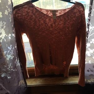 Sundance Ribbed Orange Knit Sweater